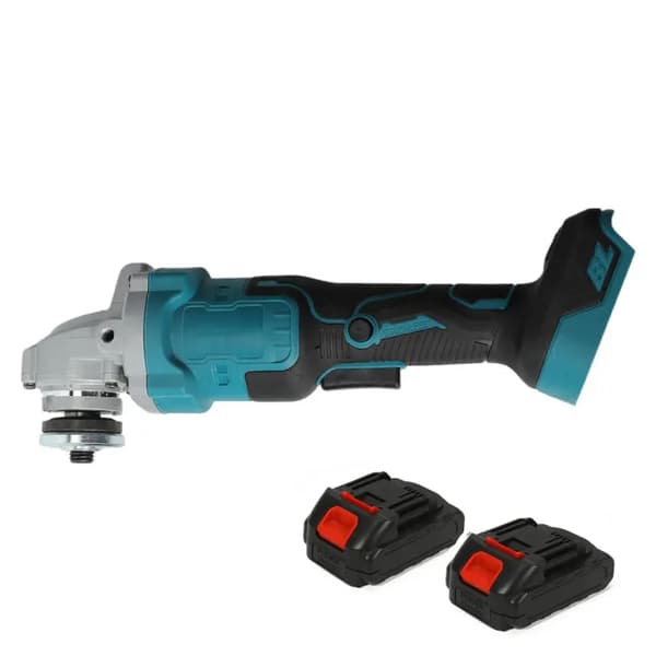 Vinkelslip, Borstlös Motor, 3-Stegs Kontroll, 2 batterier
