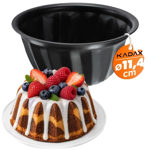 Bakform, Non-stick Metall, Spiraldesign,Silver