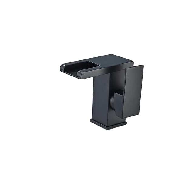 Basinblandare, LED-belysningsfunktion, samtida design,Svart