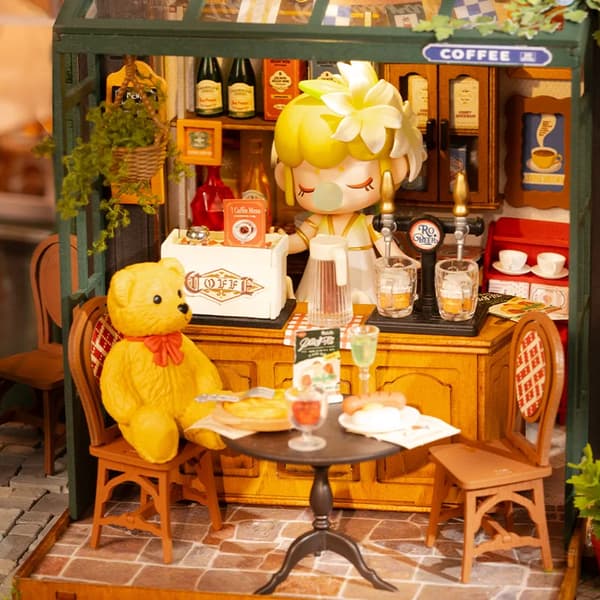 Monteringskit, DIY Miniatyrrestaurang, LED-belysning,STDG167