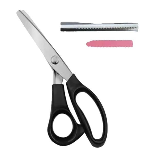 Syrscissors, Tandad kant, Ergonomisk design,Triangulär Tand 2MM
