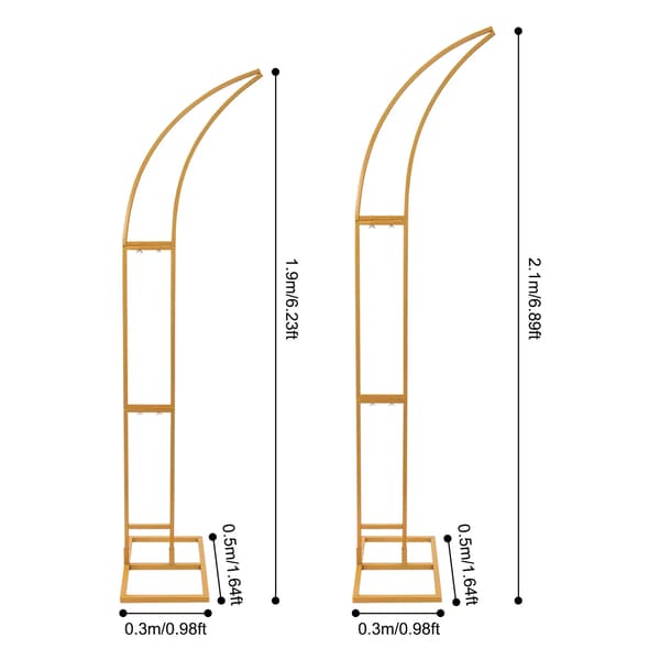 Bryllupsbue Stativ, Holdbar Stål Konstruktion, Moderne Design,Guld, L