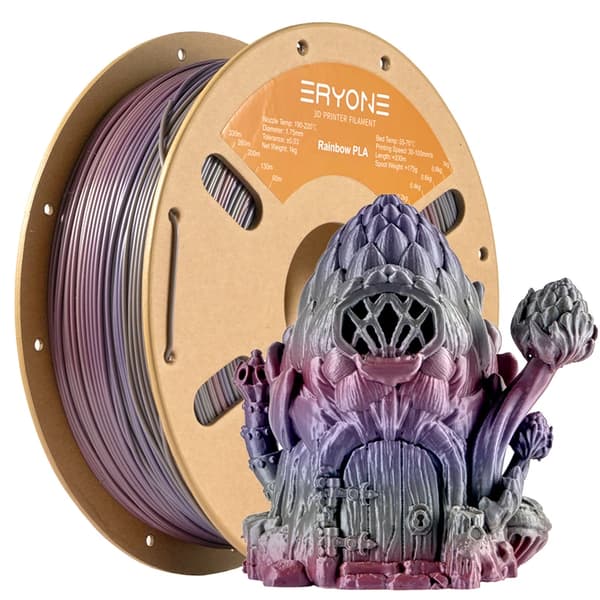 3D-printer filament, silke tekstur, miljøvenlig,Regnbue lagune