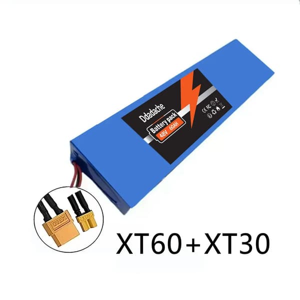Batteripack, 48V, 60000mAh kapacitet,13S4P-XT30-XT60