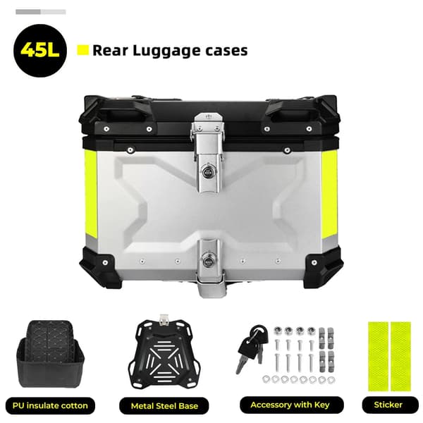 Bagagerum, Låsbart, Vandtæt Design,45L X Sølv