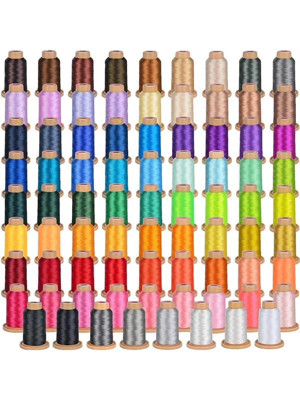 Broderigarn, 100 färger, hög hållbarhet,80Pcs