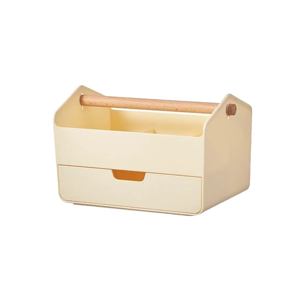 Förvaringslåda, Hållbara Material, Platsbesparande Design,GUL