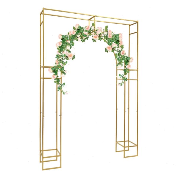 Bröllopsbåge Ställ, Robust Kolfiberstål, Mångsidig Användning för Evenemang,Guld, 180 30 250cm
