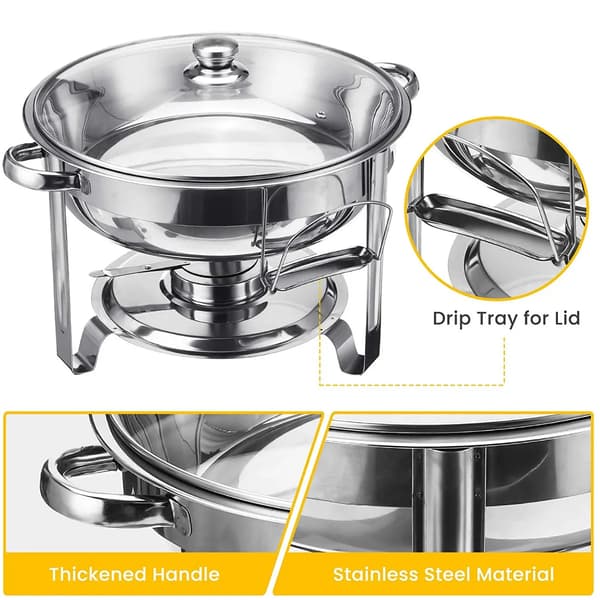 Buffetvärmare, Rostfritt Stål, 4-Quart Kapacitet,2Pack