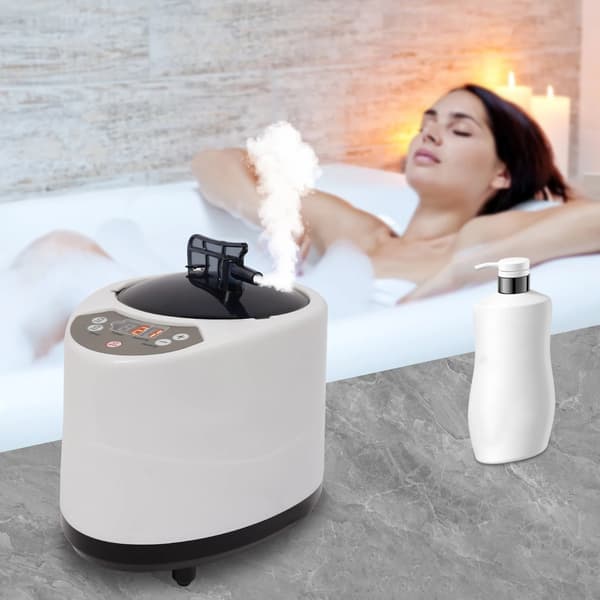 Bærbar sauna damper, 3L kapacitet, 1000W effekt, 9 temperaturniveauer, timer 5-95 minutter