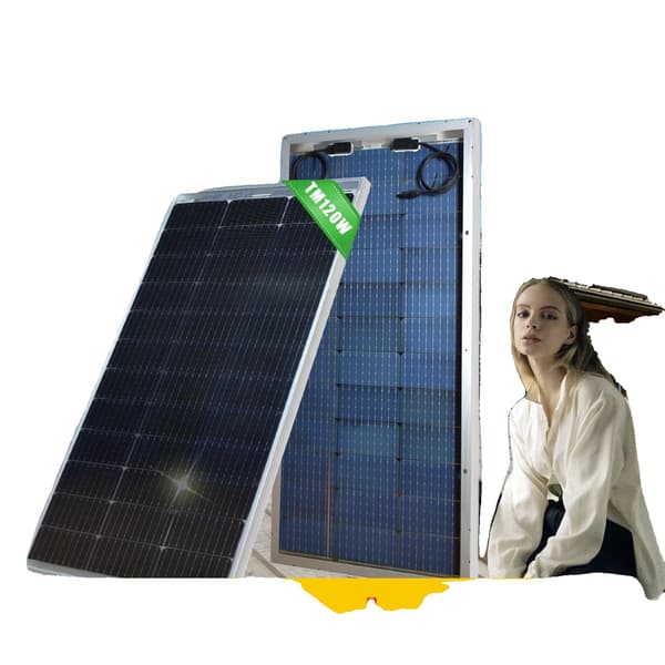 Solpanel, Bifacial Teknik, Hög Effektivitet,1PCS 120W