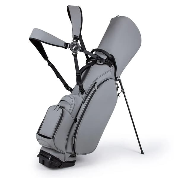 Golfståendepåse, Lättviktsdesign, Hållbart Material,Grå