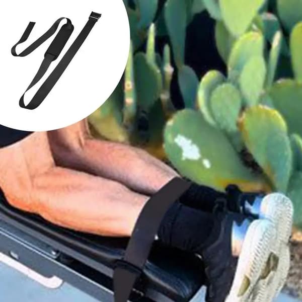 Hamstring Curl Rem, Justerbart nylonmateriale, Velegnet til voksne, Ideel til styrketræning, Ergonomisk design, Ikke-farlige materialer