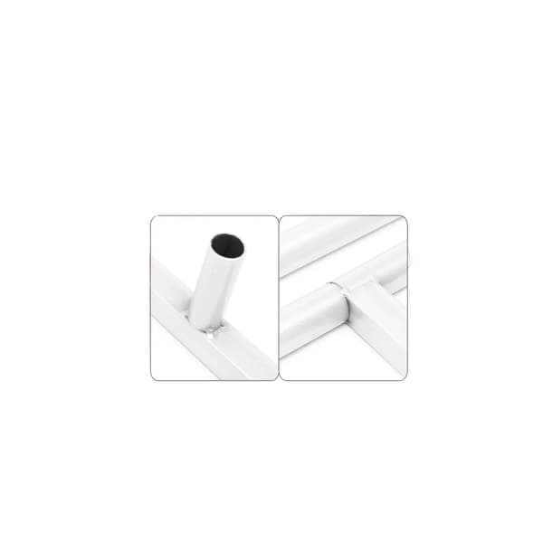 Bröllopsbåge Ställning, Robust Stål Konstruktion, Elegant Minimalistisk Design,VIT, L