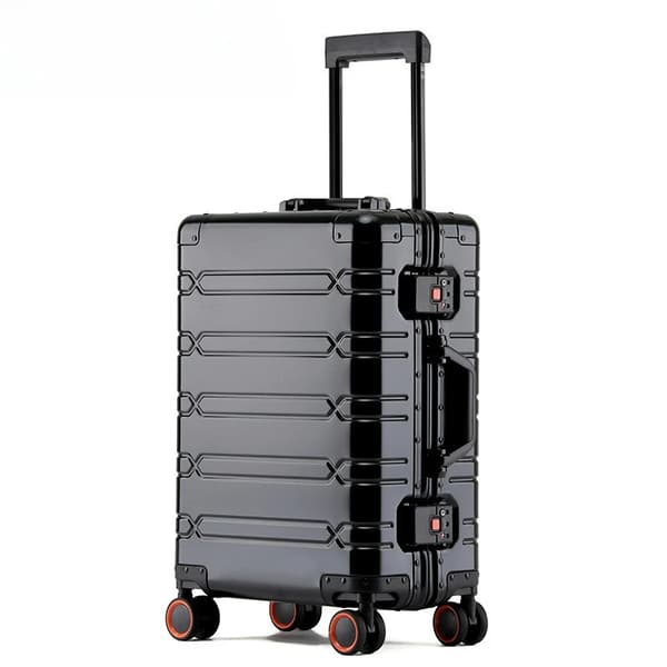 Rejsetaske, Stor Kapacitet, Holdbart Metallisk Design,29 tommer, Sort