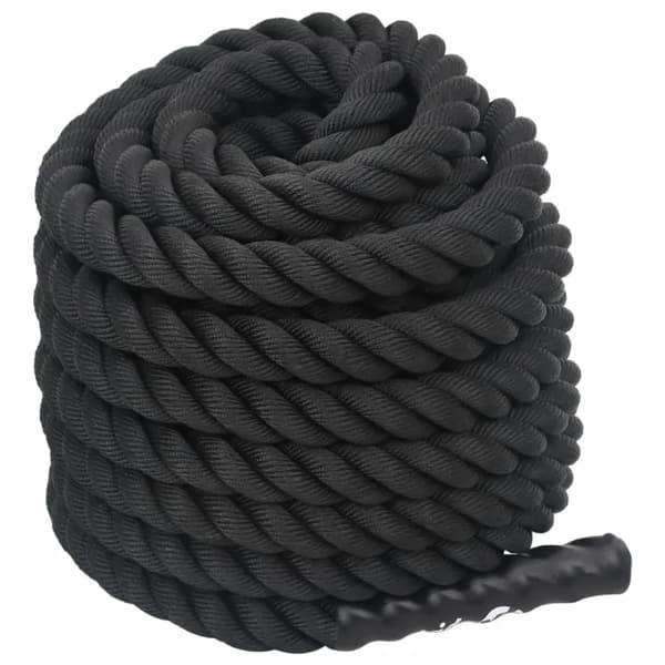Battle Rope, Holdbart Polyester, Funktionel Styrketræning,hær grøn