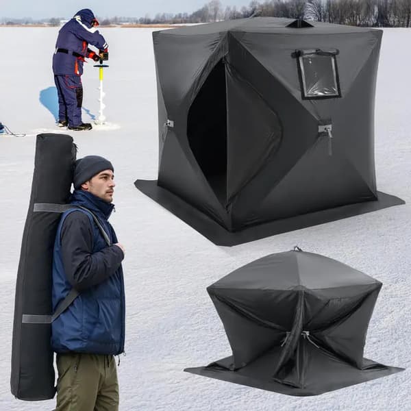 Fiskeskydd, Pop-Up Design, Vattentätt Tyg, armégrön