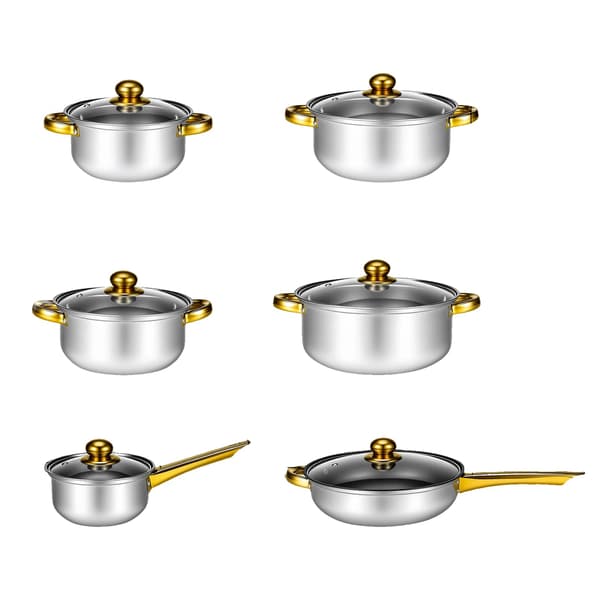 Köksredskapsset, Nonstick Mångsidighet, Induktionskompatibel,12 Bit