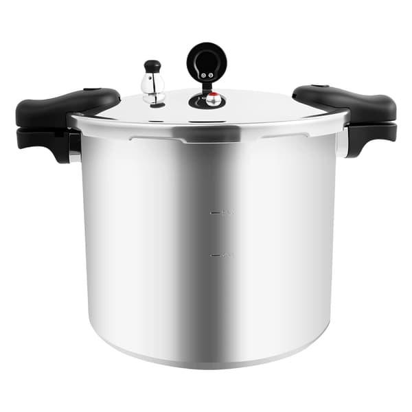 Tryckkokare, 22L kapacitet, säkerhetsventiler,Silver