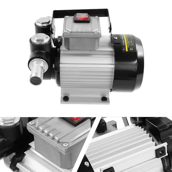 Dieselbränsleöverföringspump, 550W effekt, 60L/min flödeshastighet,Silver