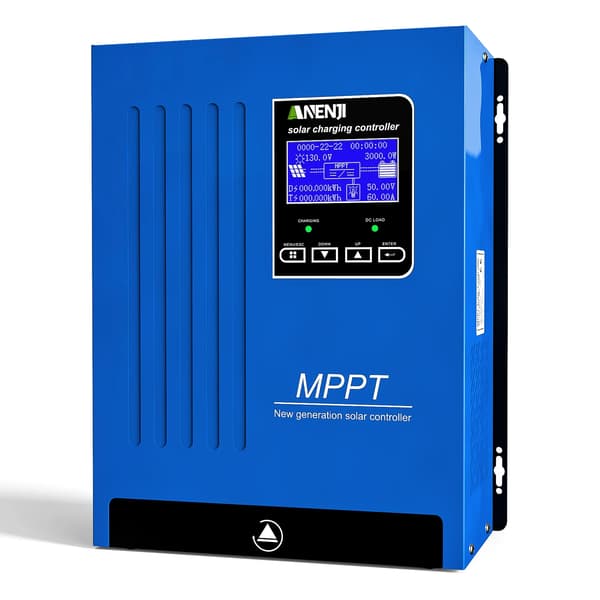 Solcellelader, LCD-display, 80A Nominel Strøm,ANJ-MPPT-48V-80A