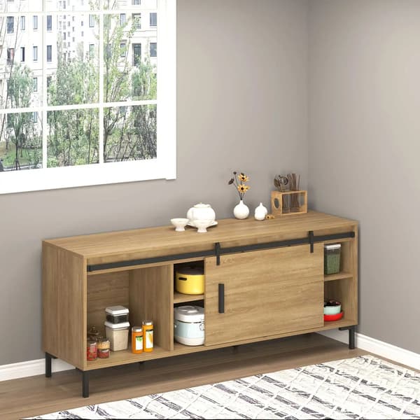 Skydedørs tilbehør, pladsbesparende design, holdbart kulstofstål,sort, 2m