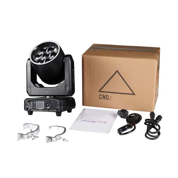 LED Moving Head Light, Dynamiske Effekter, Intelligent Beskyttelse,EU stik, 1stk lys