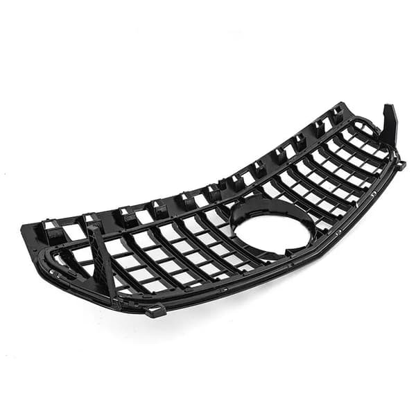 Framgrill, ABS-plastmaterial, direkt passform,Glansig svart