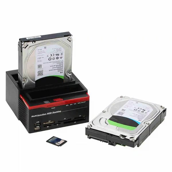 Harddisk Docking Station, 3 Slot Support, USB 3.0 Forbindelse,EU