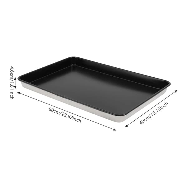 Bagværk Kageplade, Non-Stick Overflade, Holdbart Aluminiumlegering,sort
