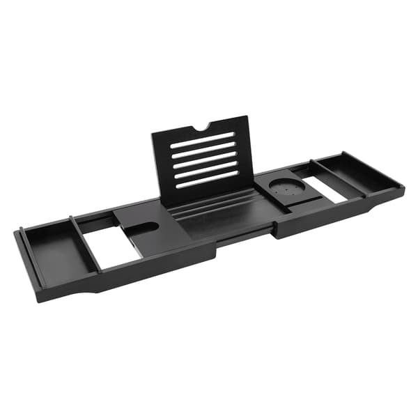 Badekar Tray, Udvidelig Design, Moderne Æstetik,Sort