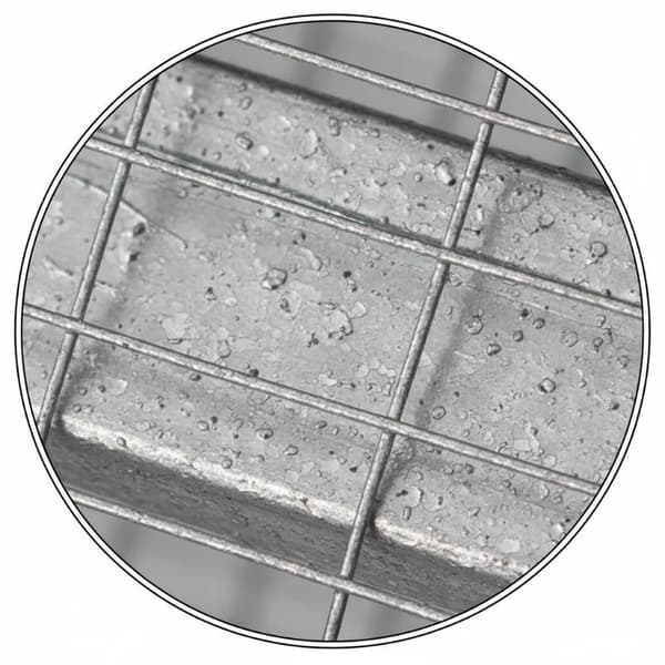 Kaninhägn, Galvaniserat Stål, Rymlig Design,Silver