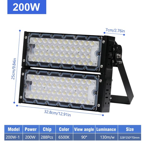 Stadionlampa, Hög Effektivitet, Vattentät Design,200W