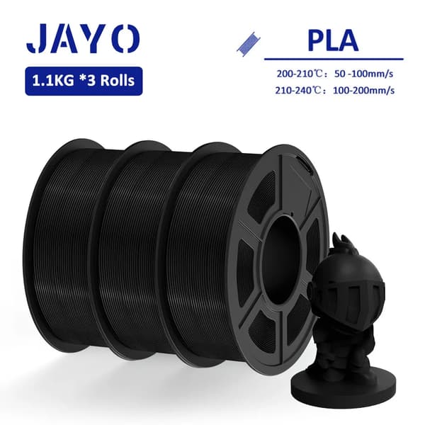 3D-printer filament, høj sejhed, hurtig printning,PLA Sort