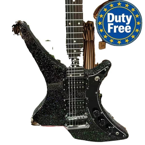 Gitarr, Mahognykropp, HH Pickup-konfiguration,svart