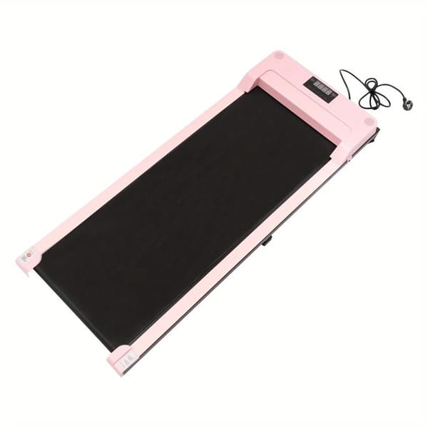 Elektrisk Löpband, Fällbar Design, LED-display,Rosa
