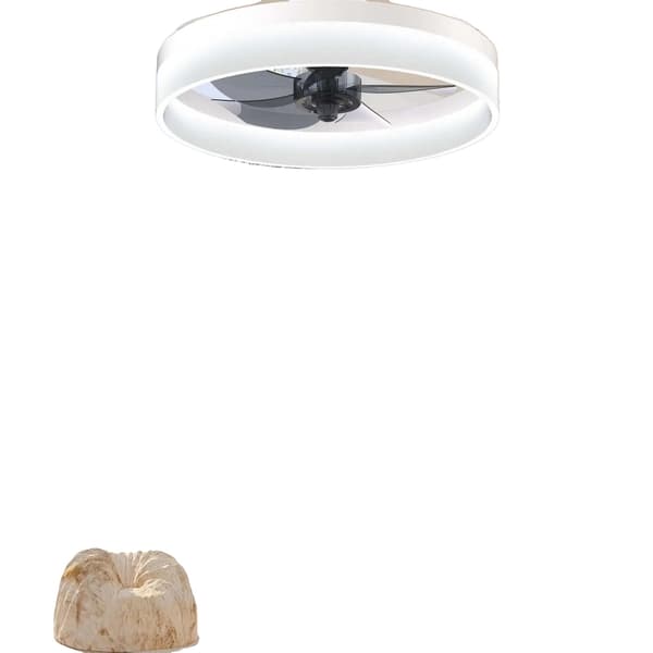 Takfläktlampa, Modern Design, Tyst Drift,VIT