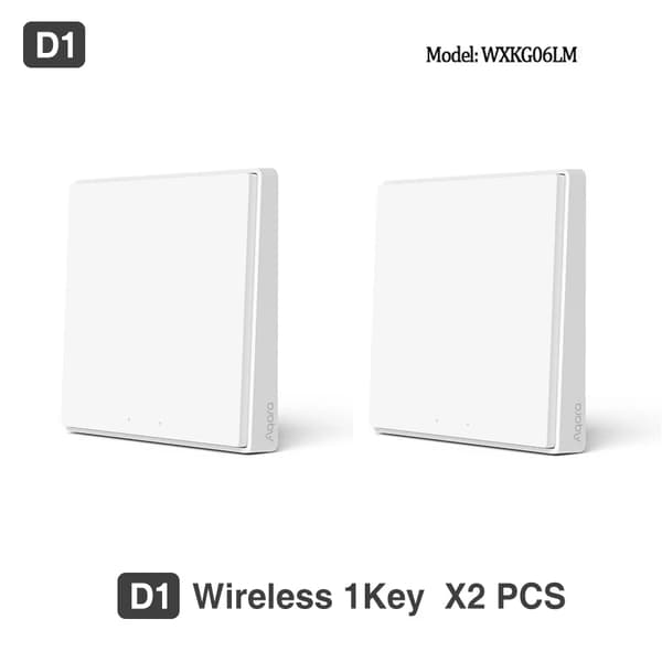 Smart Switch, Trådlös Kontroll, ZigBee Kompatibilitet, 2XD1 enstaka nyckel