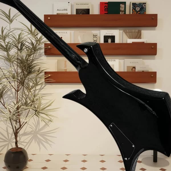 Rock Guitar, Folk Spilestil, Kvalitetsmaterialer,sort