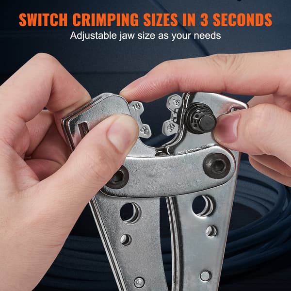Batterikabel Øje Crimp Værktøj, Ergonomisk Design, Robust Konstruktion,395mm 4PCs