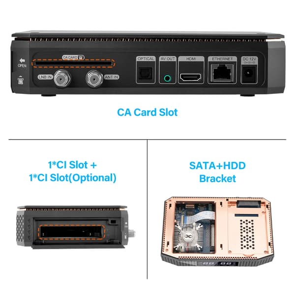 Smart TV Box, 8K Opløsning, Android 9.0 Kompatibel,GTX Combo, EU Stik