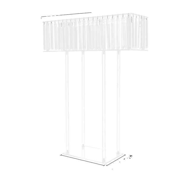 Blomsterstand, Elegant Design, Holdbar Akryl,Klar