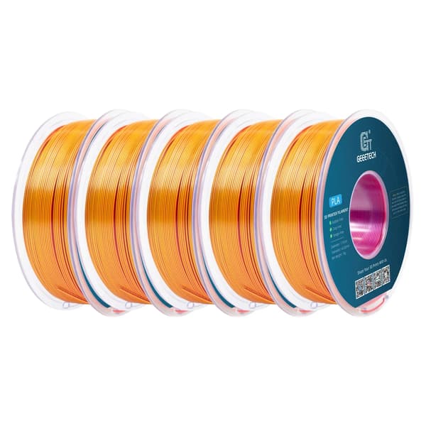 3D Filament, PLA Material, Hög Hållfasthet,Röd Guld Lila