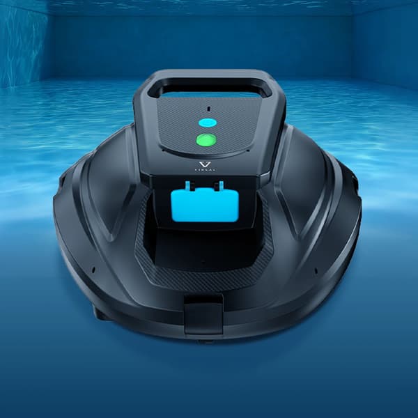 Robot Pool Cleaner, Dobbelt Motor, 130 Minutters Driftstid,sort