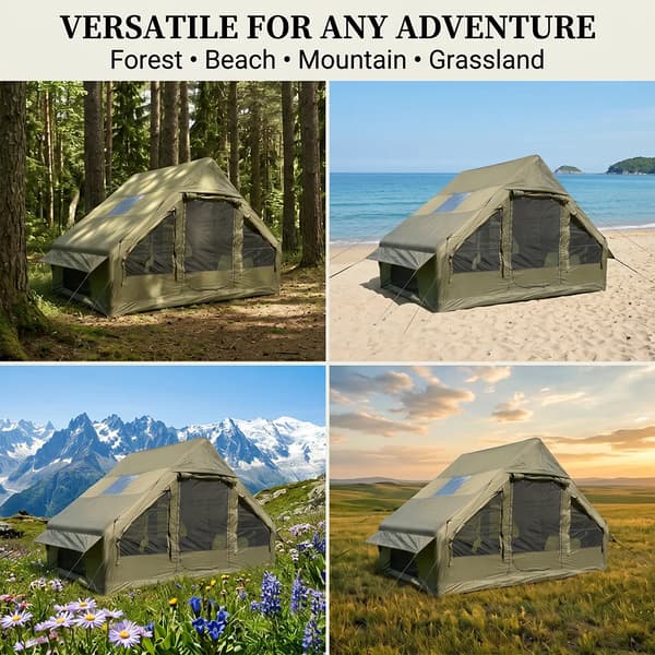 Campingtält, Snabb Automatisk Öppning, Hållbart Material,6.3M