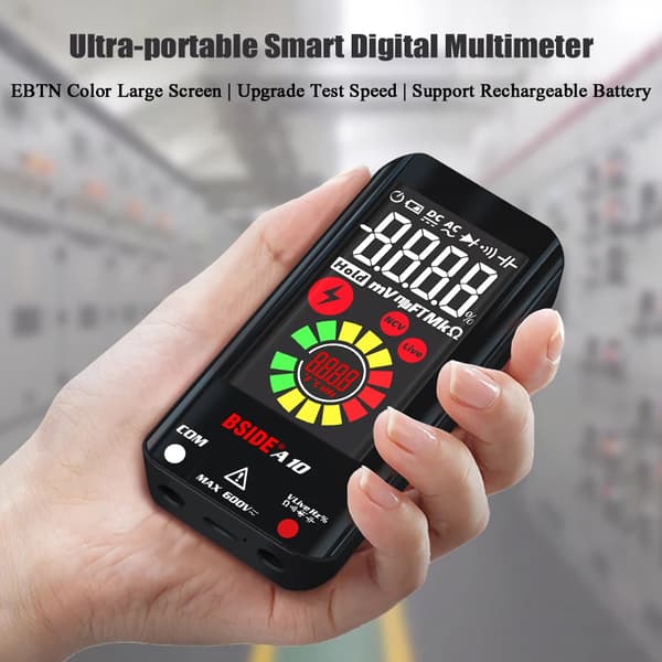 Digital multimeter, automatisk räckvidd, färg-LCD-display,A10