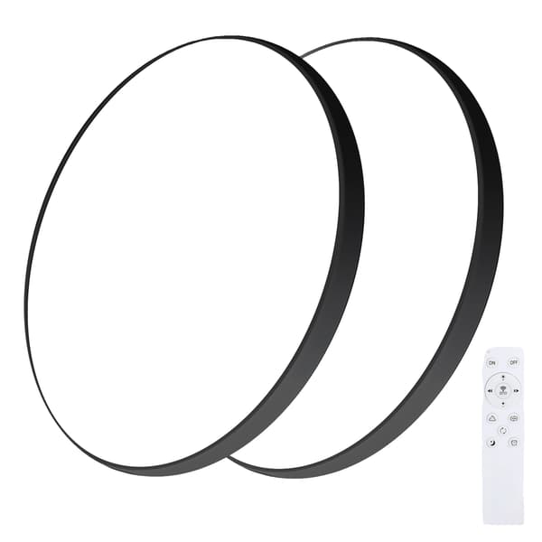 Loftlampe, Smart Kontrol, Dæmpbar LED,HVID, 2PCS, ændrebar