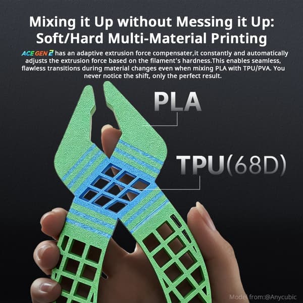 3D-printer, hurtig udskrivningshastighed, Wi-Fi-forbindelse,Kobra X