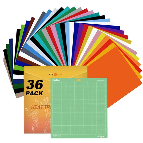 Värmeöverföringsvinyl, Mångsidig Användning, Hållbar Kvalitet,36Pack