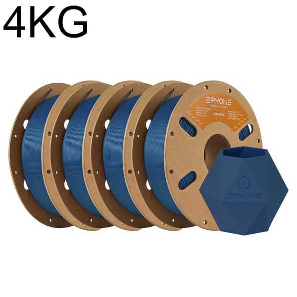3D-printer filament, mat PLA, 1,75 mm diameter,Marineblå-4kg